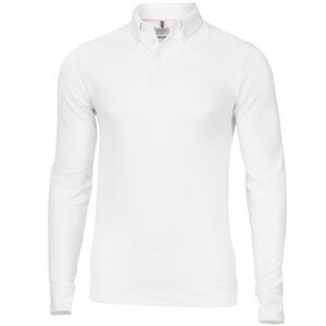 Nimbus Mens Carlington Deluxe Long Sleeve Polo Shirt / White